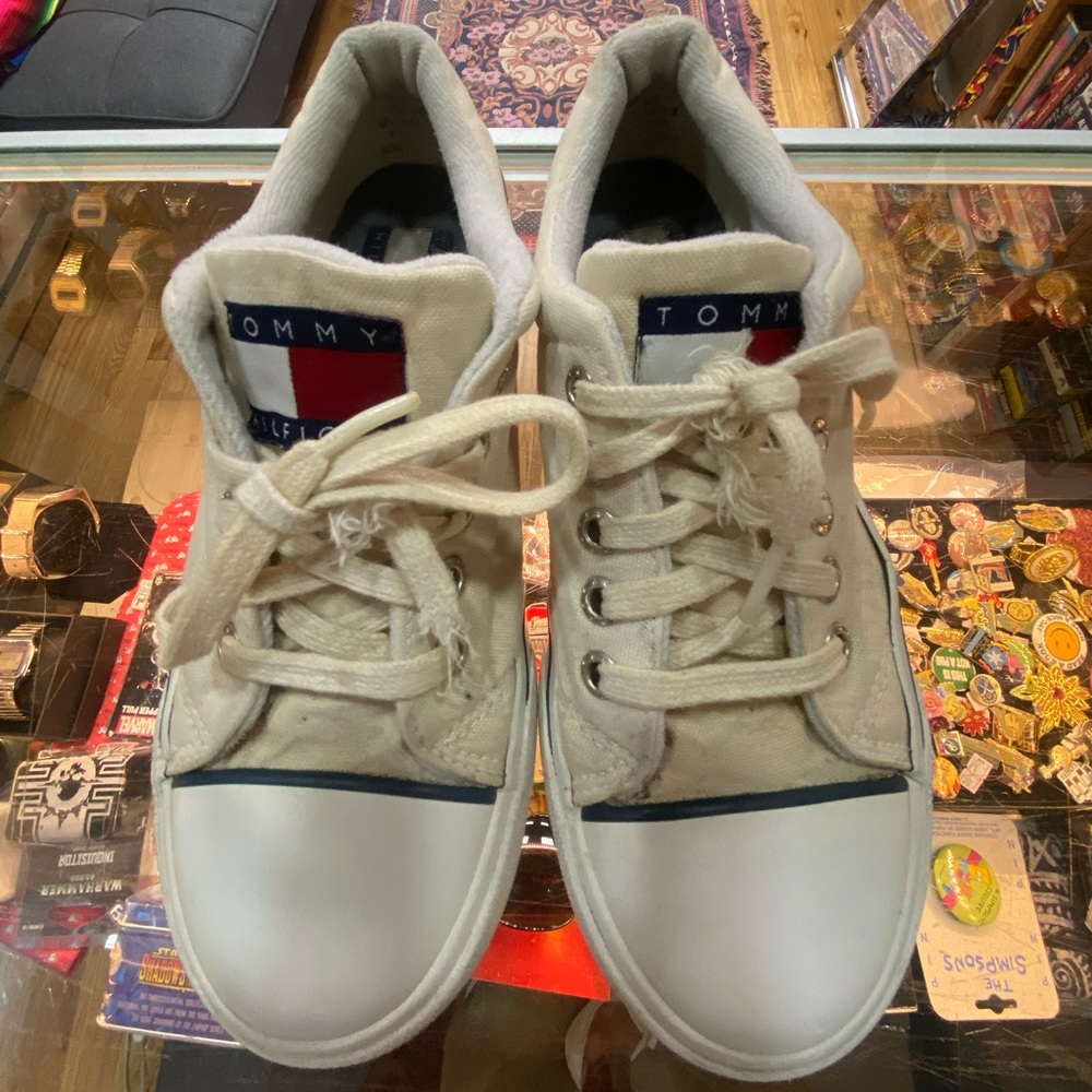 Sz 6.5 Womens Canvas Tommy Hilfiger Sneakers
